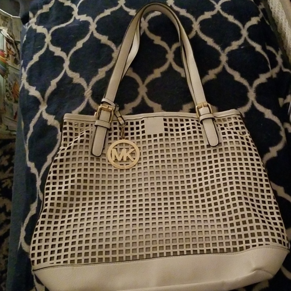 White Michael Kors purse